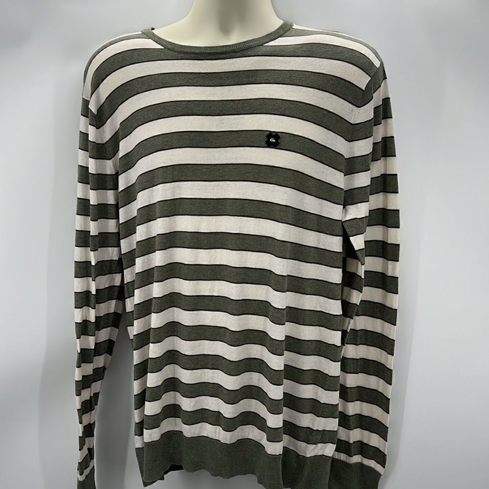 Quiksilver men’s striped long sleeve lightweight sweater